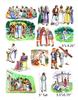 Story & Life of Jesus 13 Bible Stories Felt Figures for Flannel Board- Precut & Ready to Use! view 3