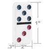 Spin Master Games, Mexican Train Dominoes Set in Aluminum Carry Case, Includes Colorful Trains for Fun-Filled Family Game Night, for Kids & Family, 2-8 Players, for Ages 8 & Up view 2