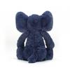 Jellycat Bashful Blue Elephant Stuffed Animal, Medium 12 inches - Elephant Plush Toy - Classic Children's Gift view 4
