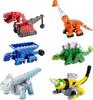 Mattel Dinotrux Multipack with 6 Character Toy Cars, Half Dinosaur & Half Construction Vehicle, Includes Ty Rux, Ton-Ton & Skya view 1